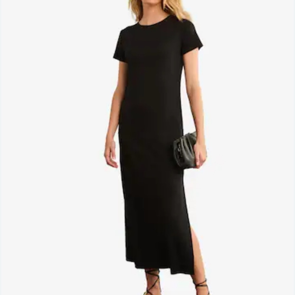 C&C California Stretchy Long T-shirt Dress Size M